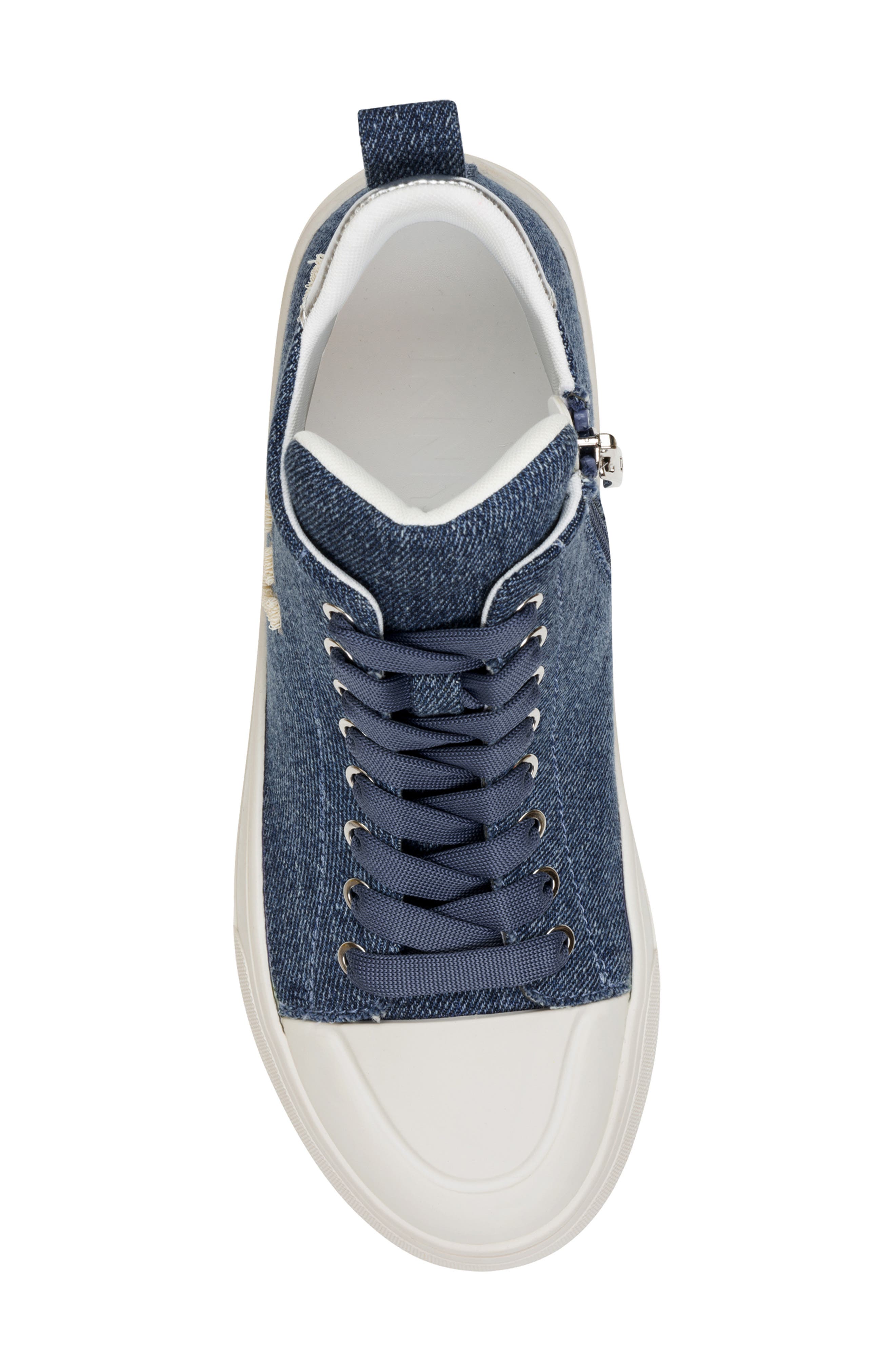 DKNY Yaser Mid Sneaker, Alternate, color, Dark Blue
