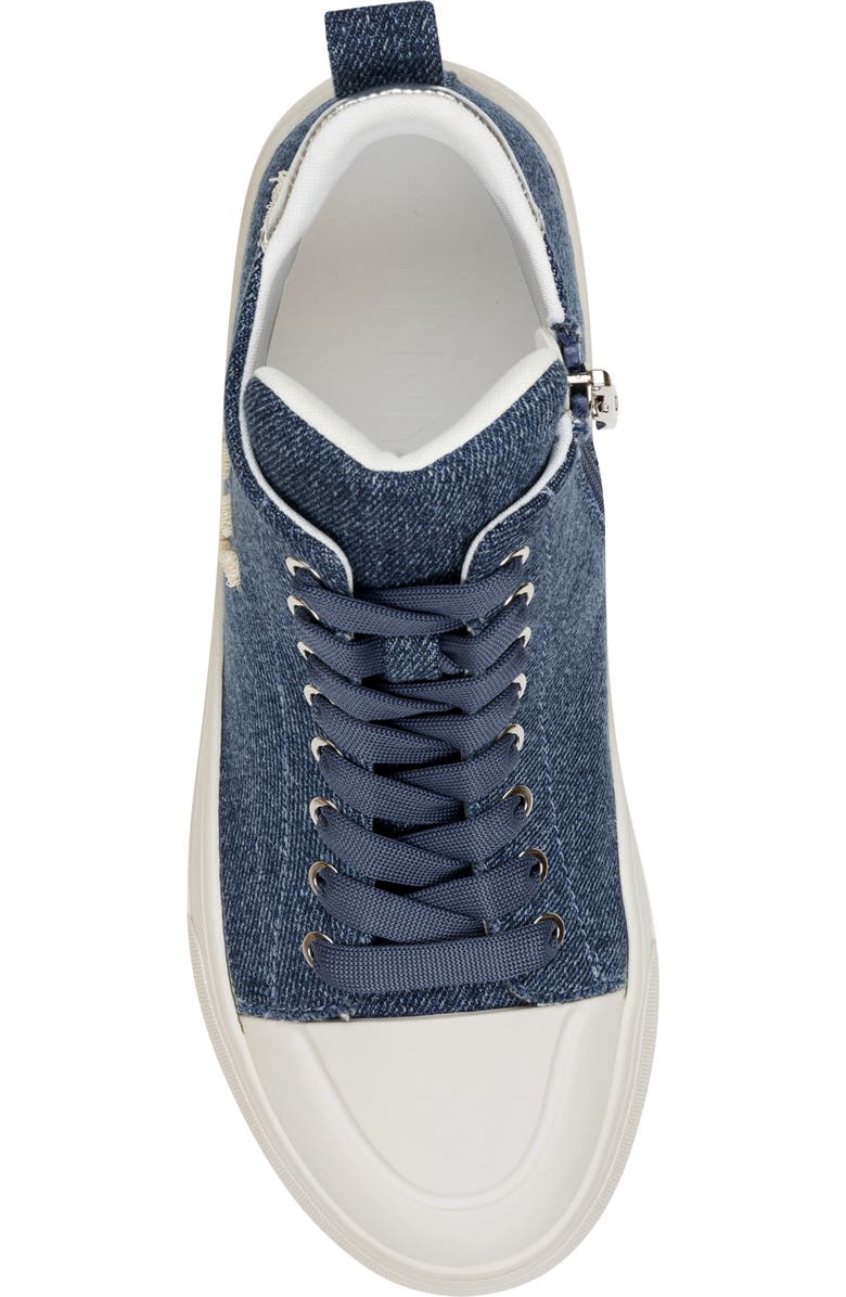 DKNY Yaser Mid Sneaker, Alternate, color, Dark Blue