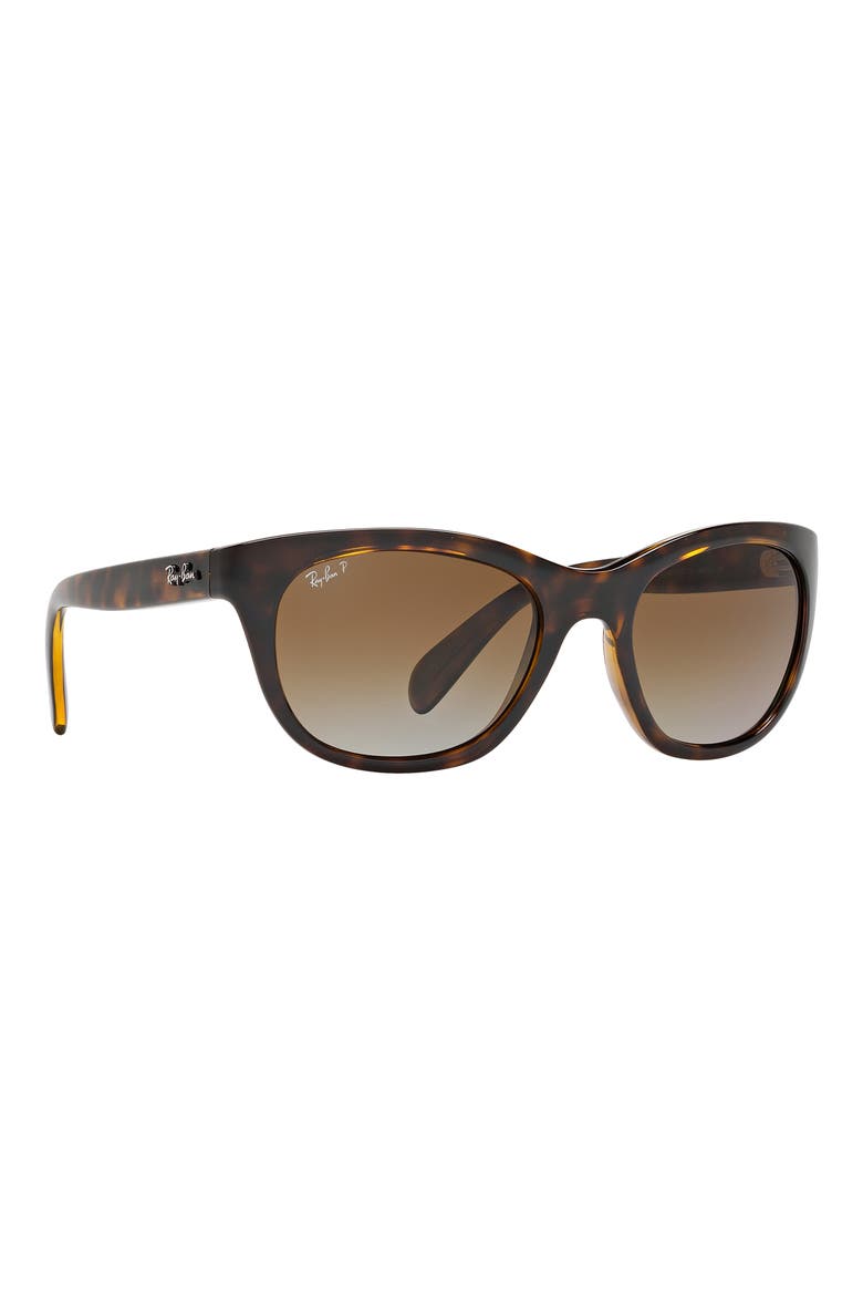 56mm Highstreet Polarized Cat Eye Sunglasses, Alternate, color, LITE HAVA