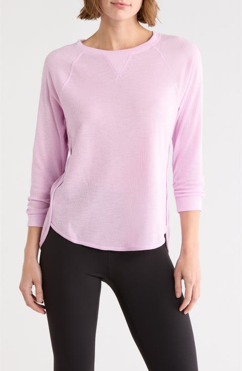 Slub Waffle High-Low T-Shirt