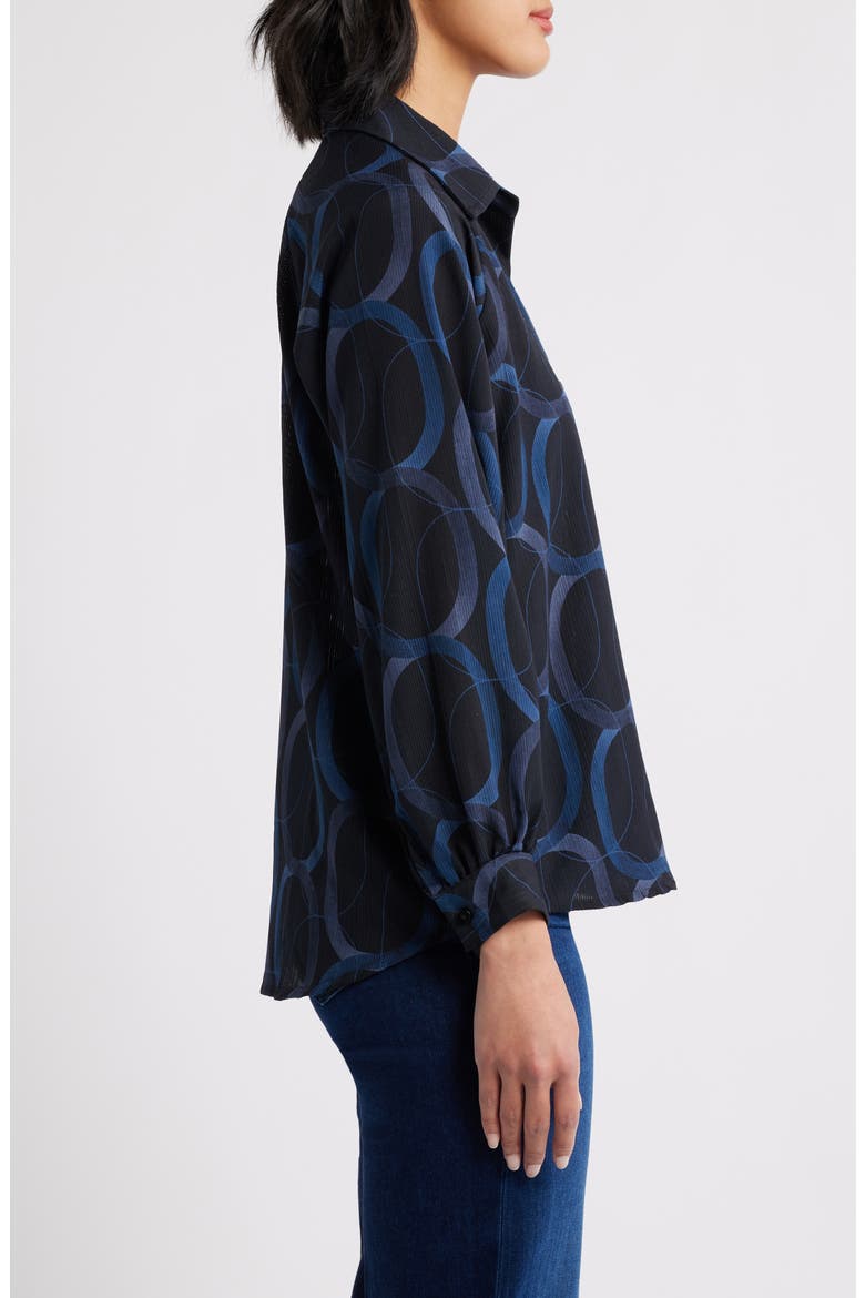 Raglan Sleeve Top, Alternate, color, SAPPHIRE/ BLACK MULTI