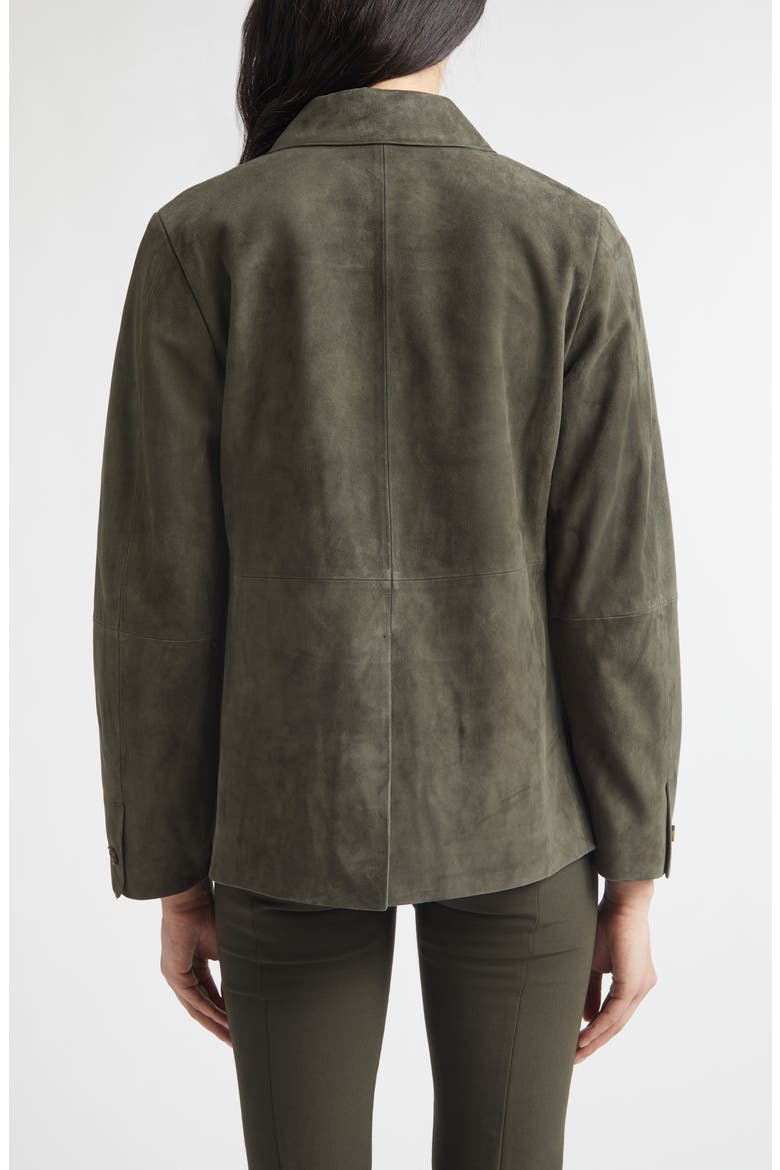 Suede Barn Jacket, Alternate, color, DARK THYME