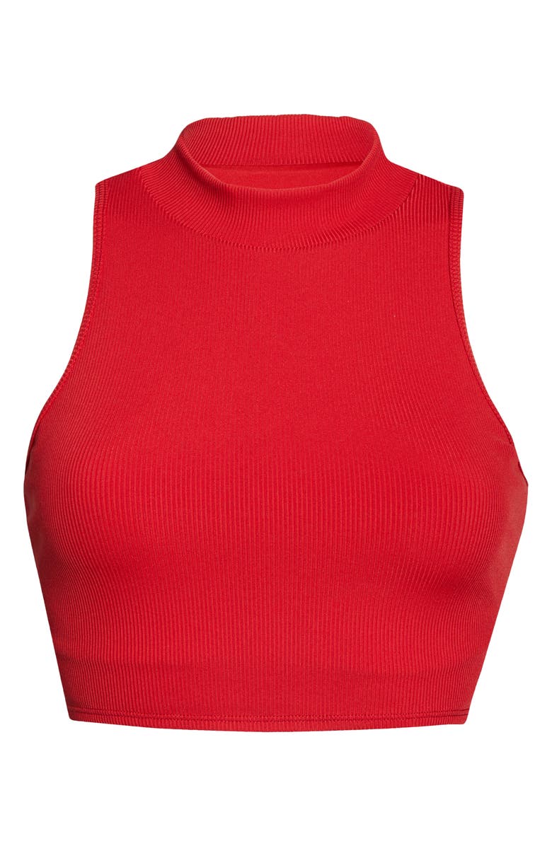 Alo Goddess Mock Neck Rib Tank, Alternate, color, 