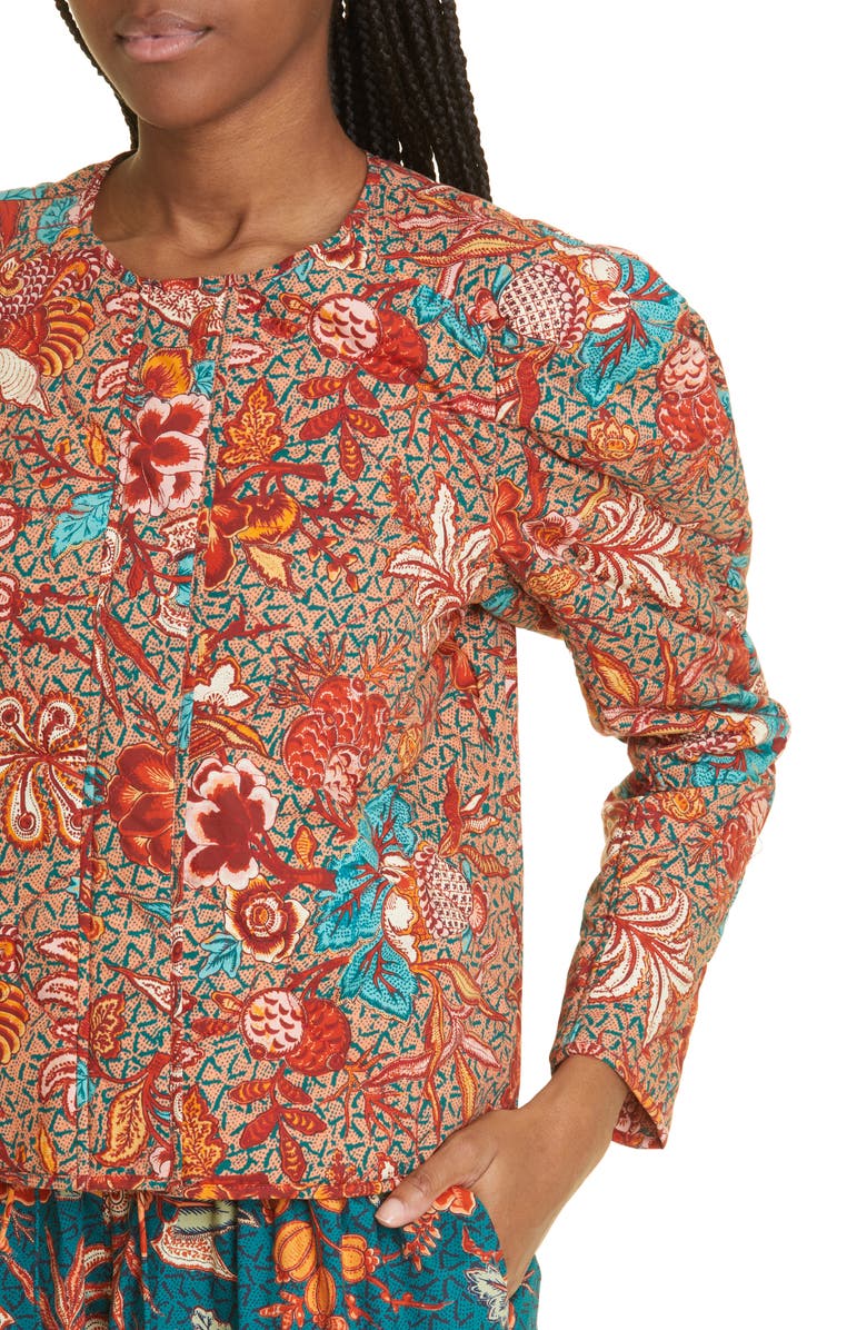 Ulla Johnson Esti Print Quilted Cotton Jacket, Alternate, color, 