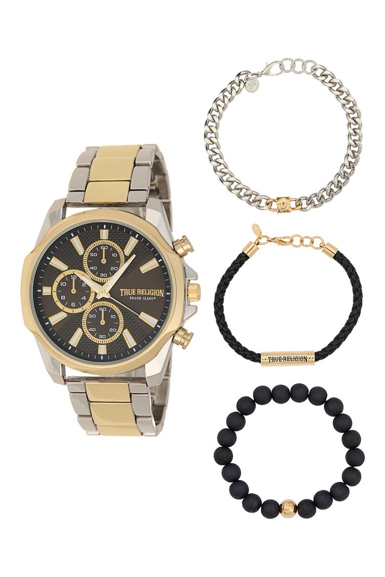 Chorongraph Watch & Strap Gift Set, 44mm, Main, color, TWO TONE