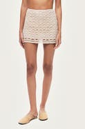 Nocturne High-Waisted Lace Mini Skirt