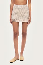 Nocturne High-Waisted Lace Mini Skirt