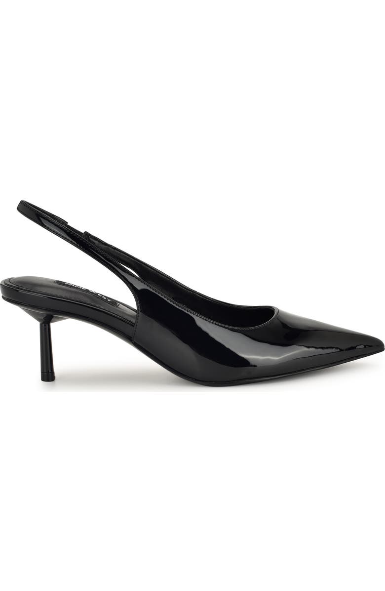 Nine West Hunny Slingback Pointed Toe Pump, Alternate, color, Black
