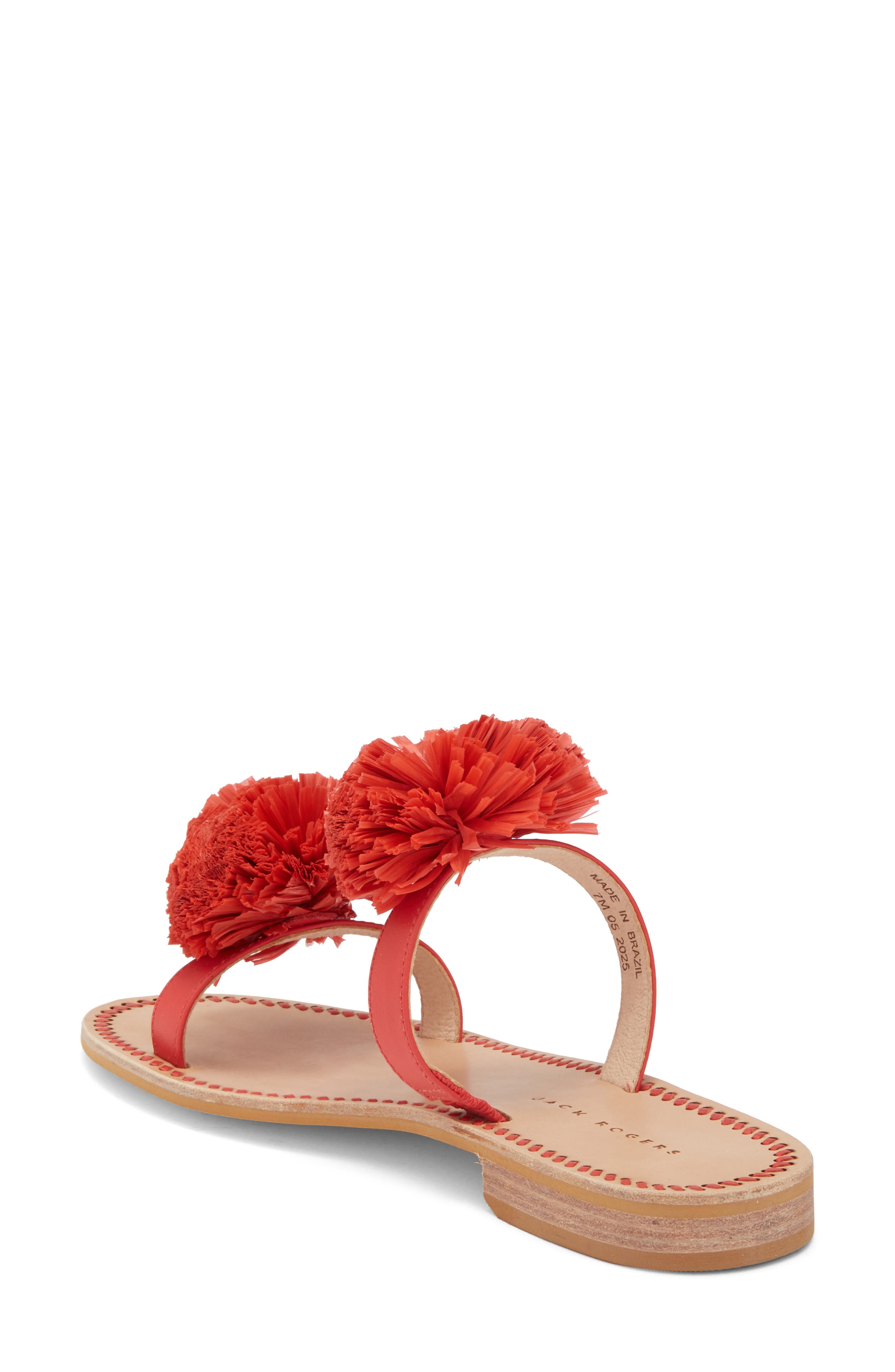 Daffodil Sandal, Alternate, color, FIRE RED