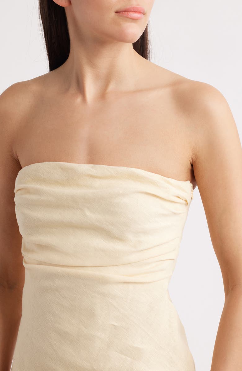 Faithfull the Brand Hedy Strapless Drop Waist Maxi Dress, Alternate, color, 