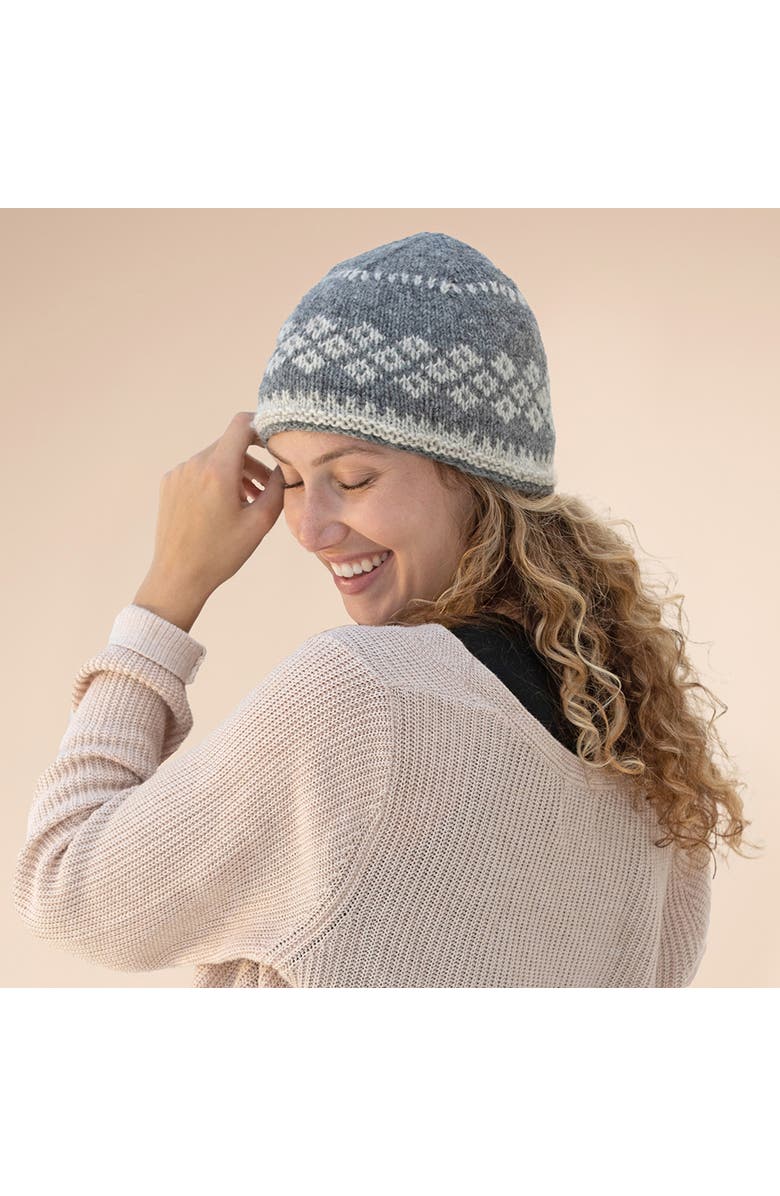 Feelgoodz Women's Artisan Hand-Knit Vail Winter Wool Beanie Hat, Alternate, color, 