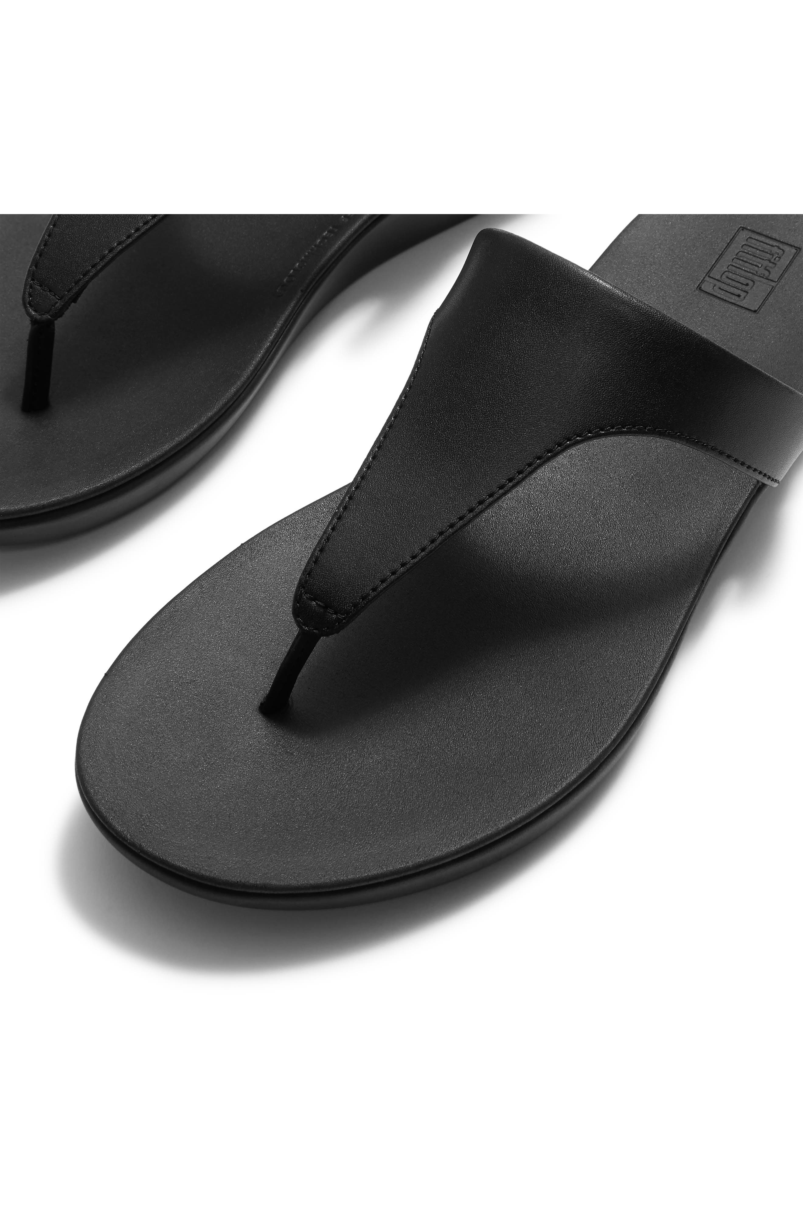 Flowform Wedge Flip Flop, Alternate, color, BLACK