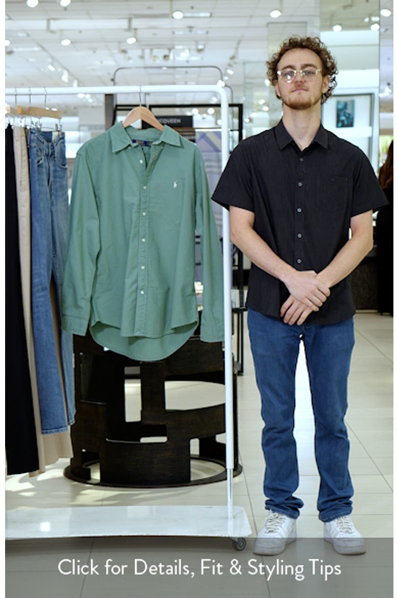 Classic Fit Solid Garment Dyed Cotton Button-Down Oxford Shirt video