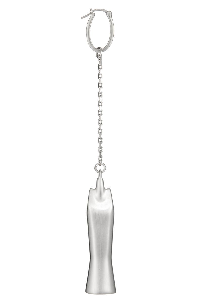 Rick Owens Sister Single Drop Earring, Alternate, color, Palladium