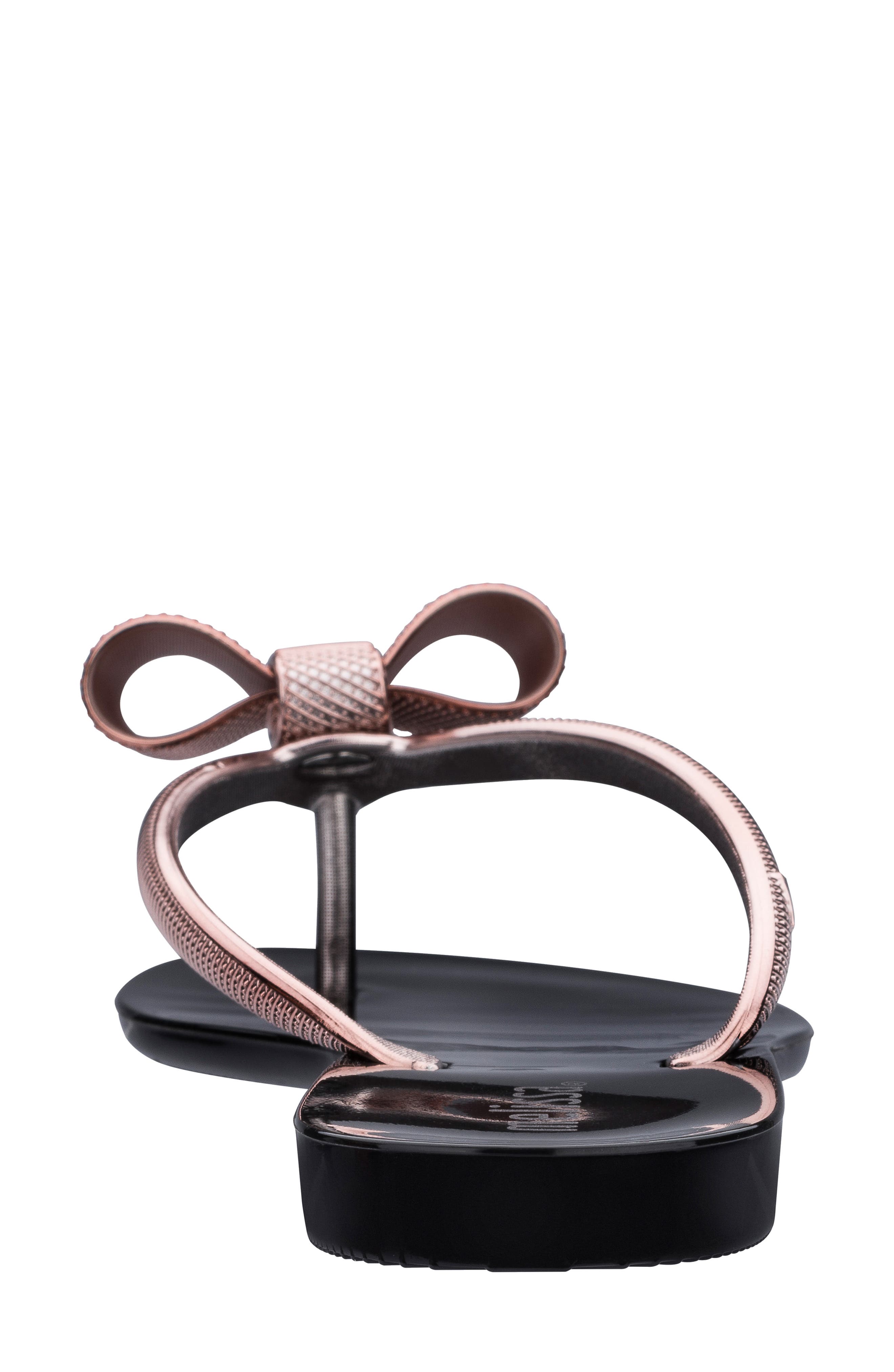Melissa Harmonic Chrome Bow Flip Flop, Alternate, color, 