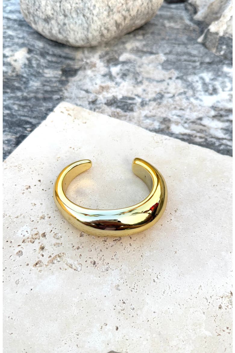 Chunky Cuff Bracelet, Alternate, color, GOLD