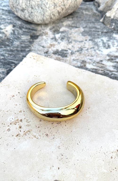 Adornia Chunky Cuff Bracelet In Gold