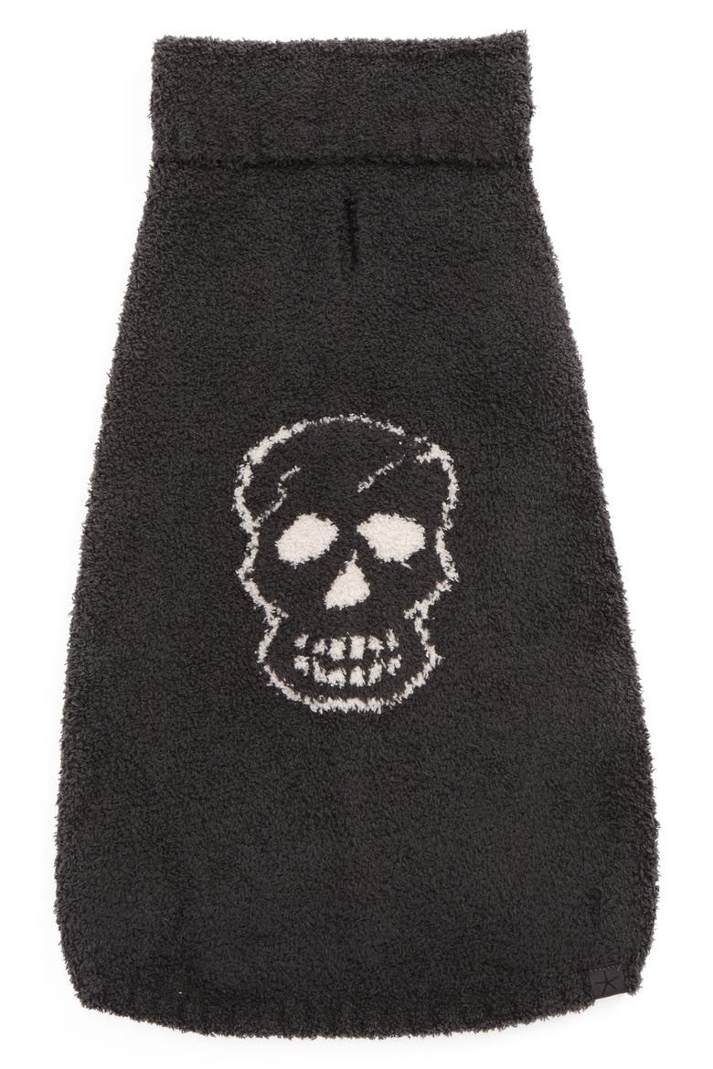 CozyChic™ Skull Dog Sweater, Main, color, CARBON/ ALMOND