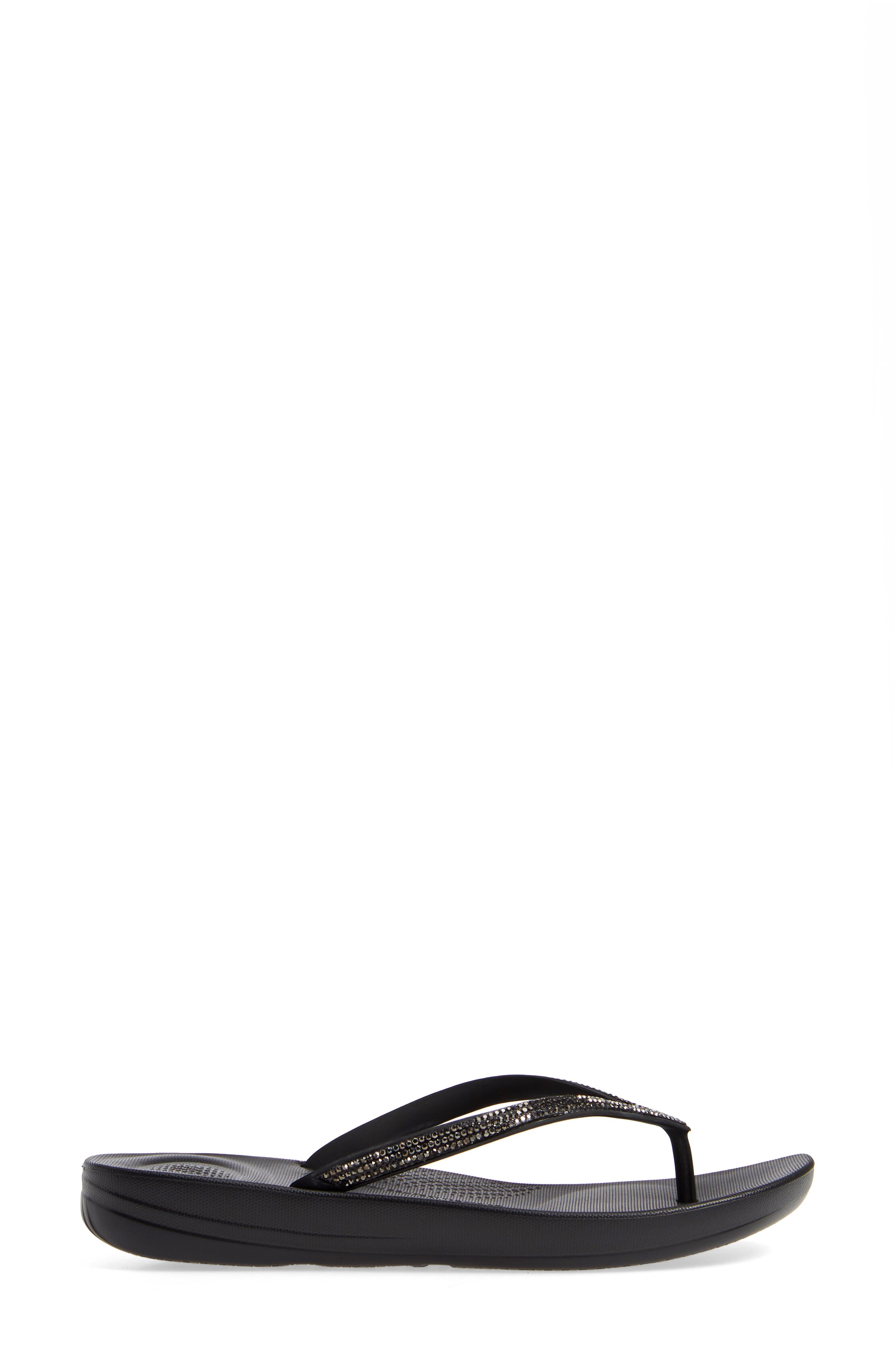 FitFlop iQushion<sup>™</sup> Splash Crystal Flip Flop, Alternate, color, 