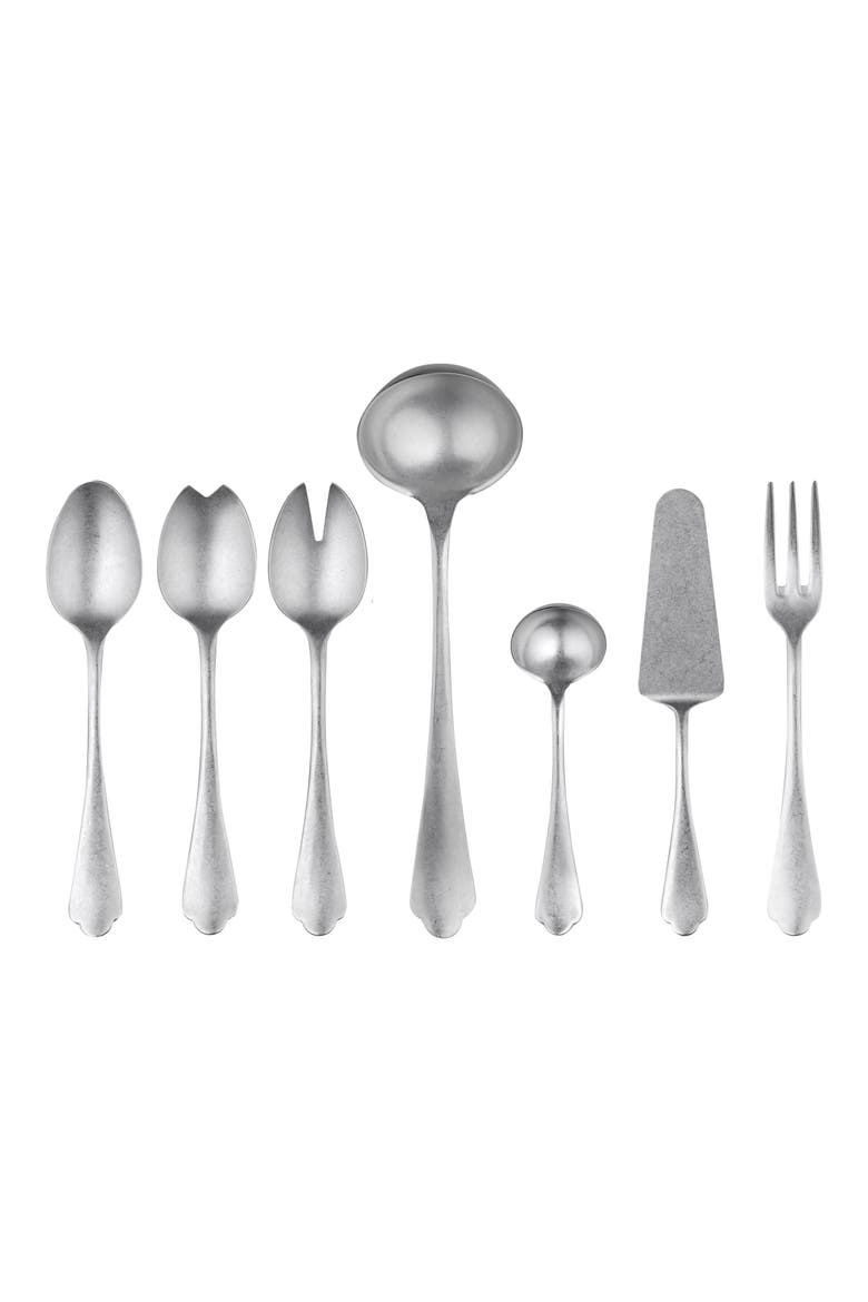 Dolce Vita 7-Piece Serving Set, Main, color, STAINLESS STEEL
