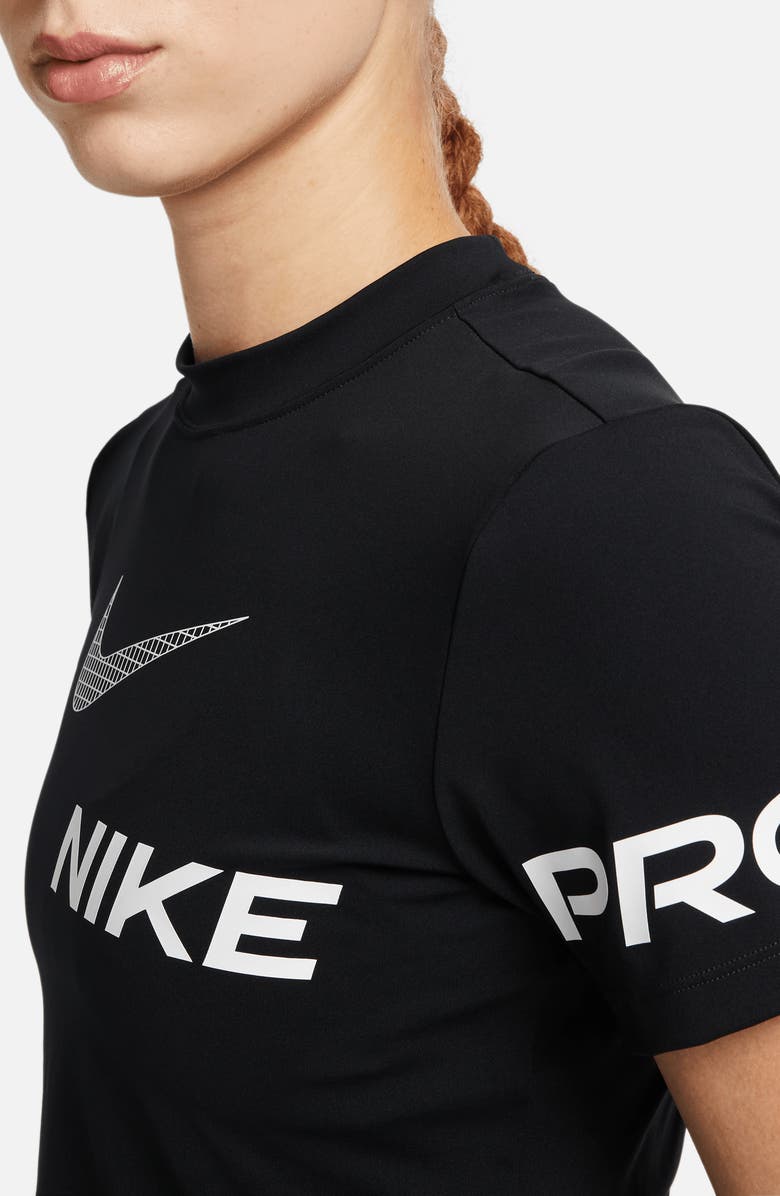 Nike Pro Dri-FIT Crop T-Shirt, Alternate, color, 