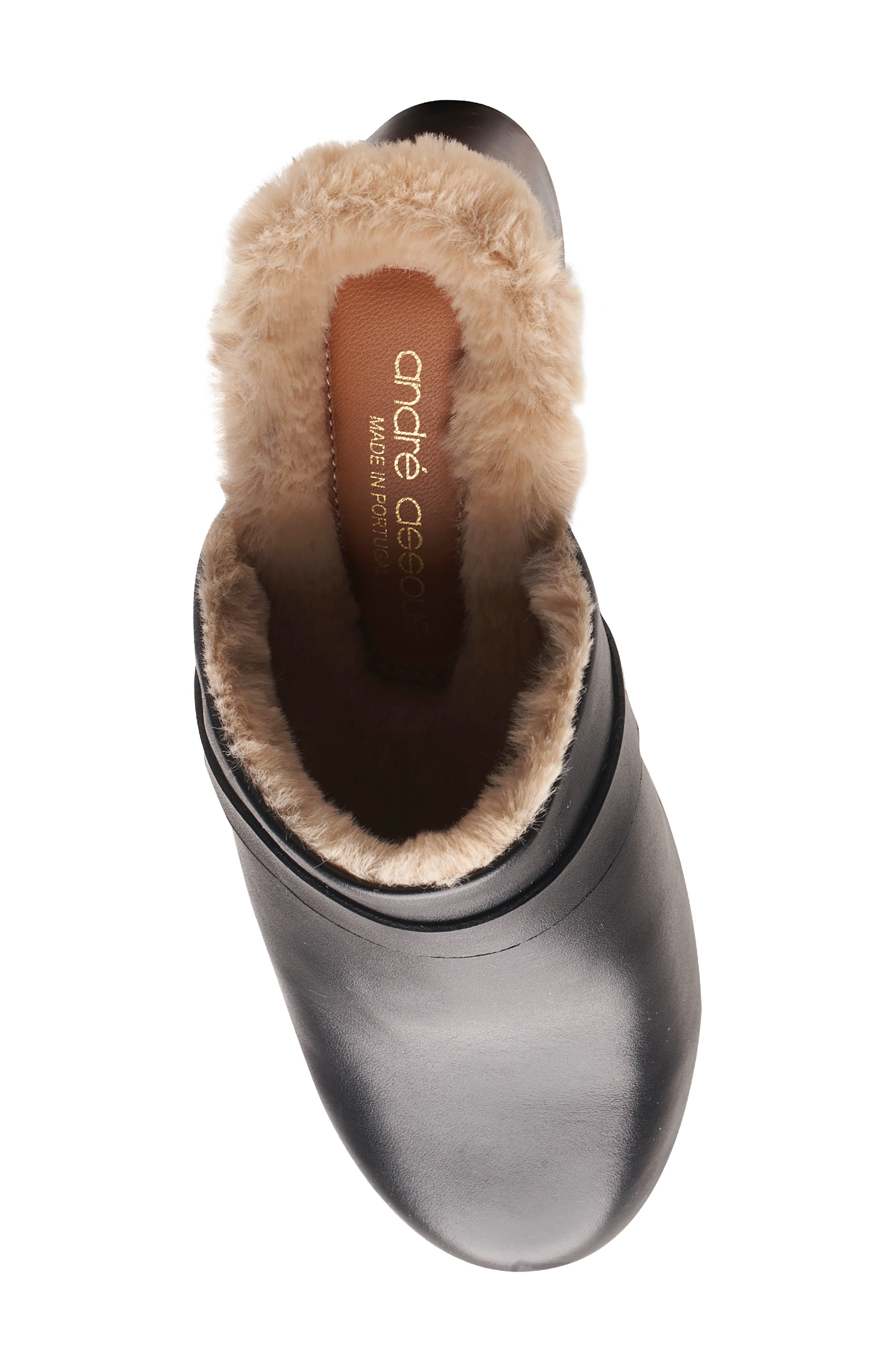 André Assous Sofi Faux Shearling Lined Water Resistant Clog, Alternate, color, 
