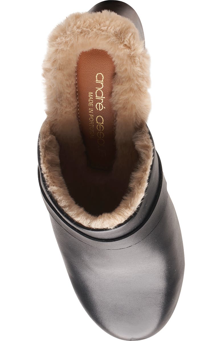 André Assous Sofi Faux Shearling Lined Water Resistant Clog, Alternate, color,