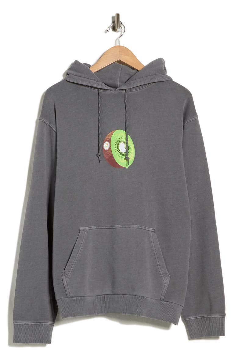 Kiwi Hooded Sweatshirt, Alternate, color, CHARCOAL