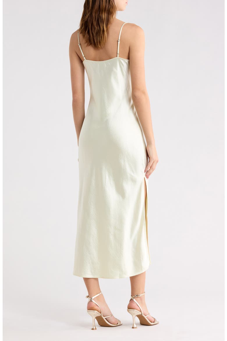 Cowl Neck Satin Slipdress, Alternate, color, GREEN SYLVAN