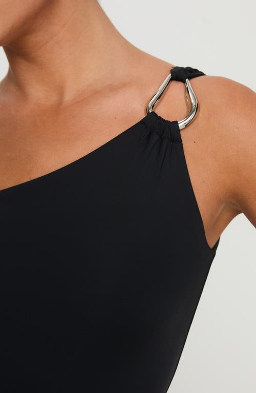 Princess Polly Talija One-shoulder Bodysuit In Black