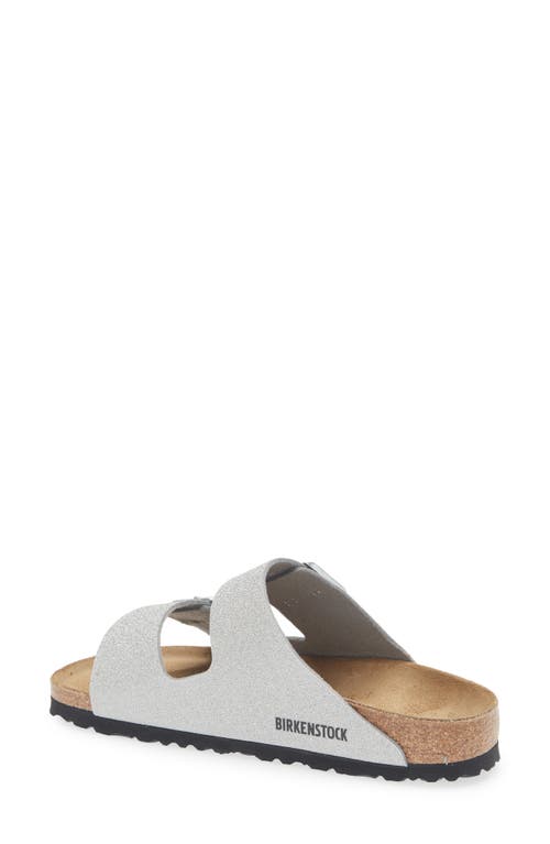 Birkenstock Glitter Double-buckle Flat Sandals In Gray