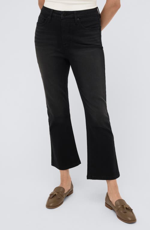 Kenneth Cole High Waist Crop Kick Flare Jeans In Nik Wash