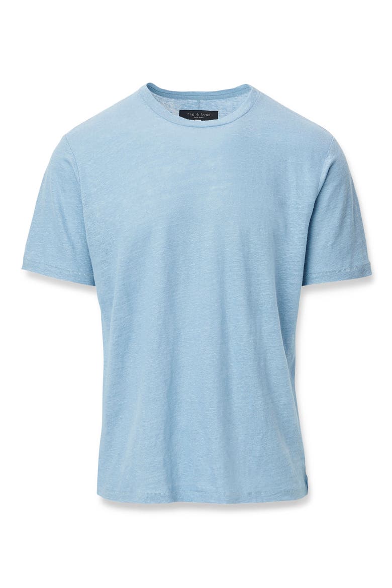 Classic Linen T-Shirt, Alternate, color, FOG BLUE