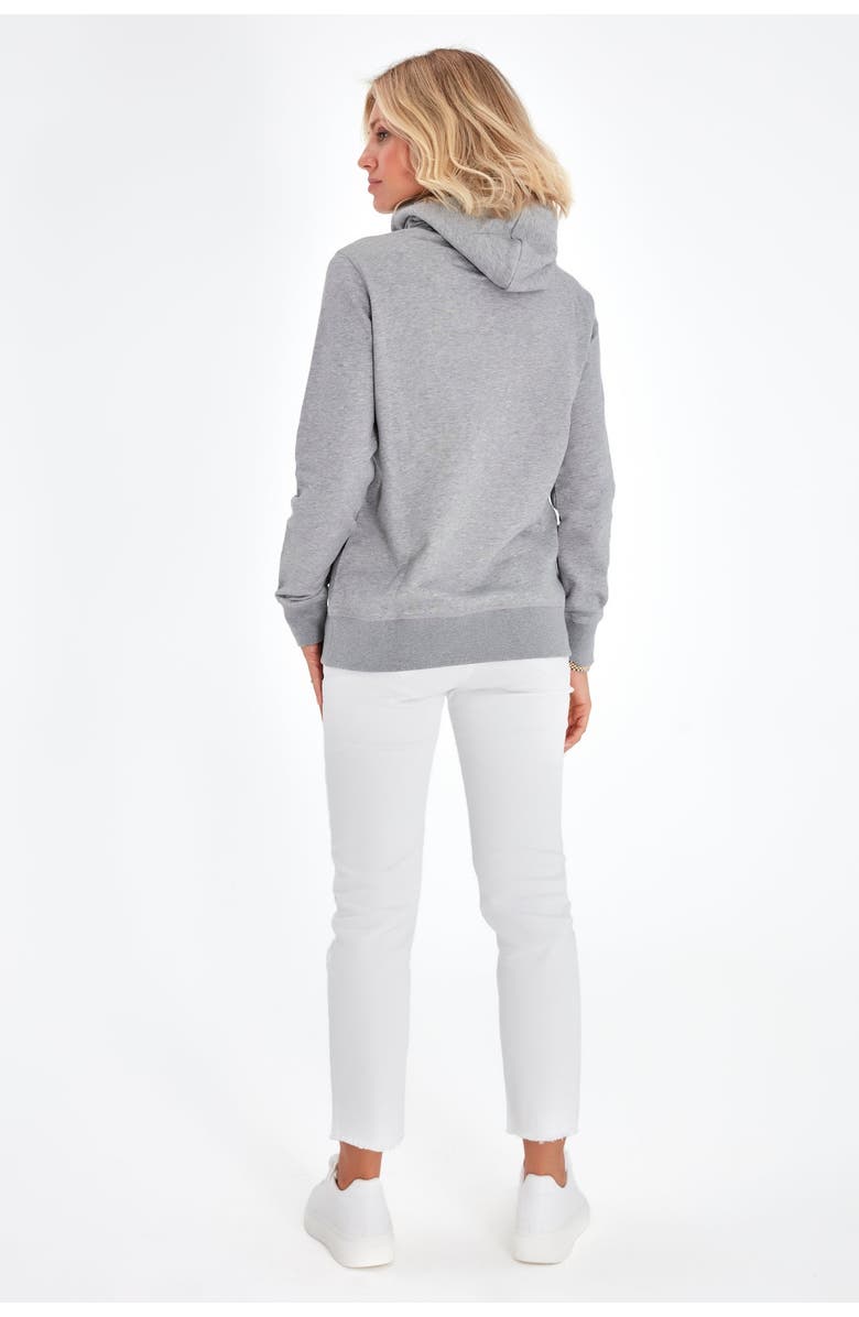 Accouchée Iconic Maternity/Nursing Hoodie, Alternate, color, Grey
