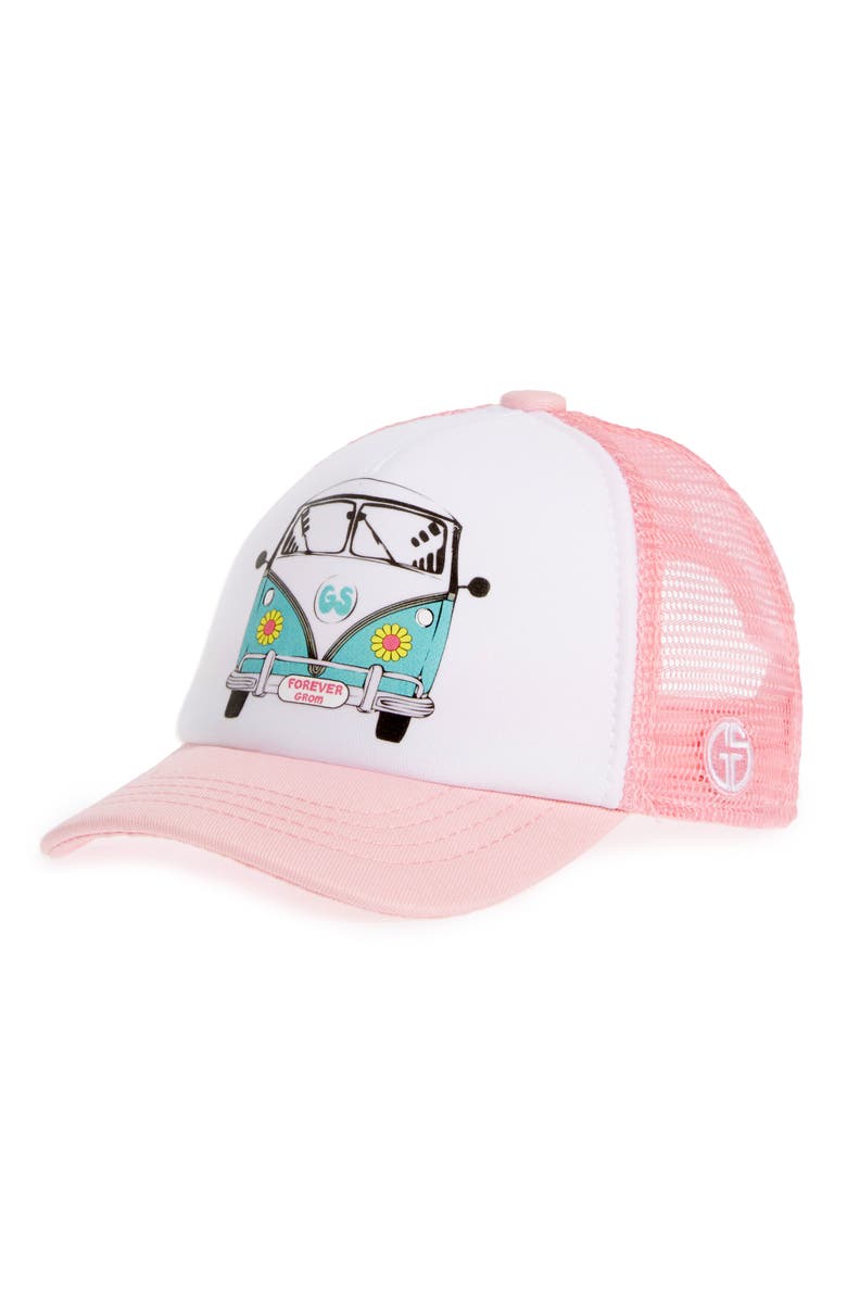 Grom Squad Trucker Hat, Main, color, 