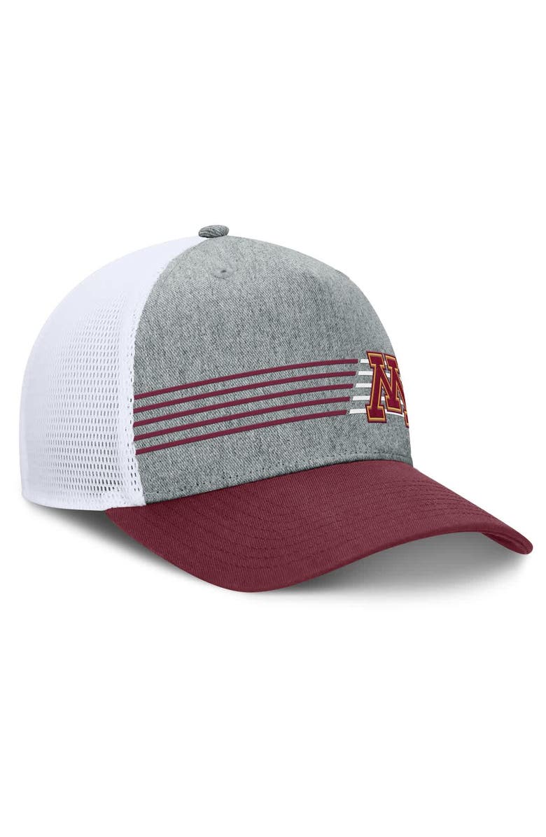 FANATICS Men's Fanatics Heather Gray/Maroon Minnesota Golden Gophers Profile Trucker Adjustable Hat, Alternate, color, Heather Gray
