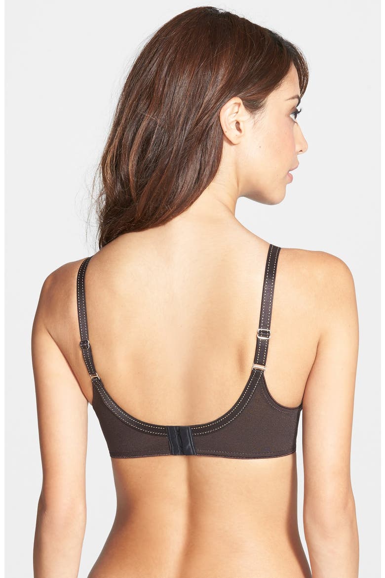 Intimates 'C Natural' Seamless Underwire Bra, Alternate, color, EBONY