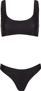 Maaji Midnight Black Dazzle Reversible Bikini Top