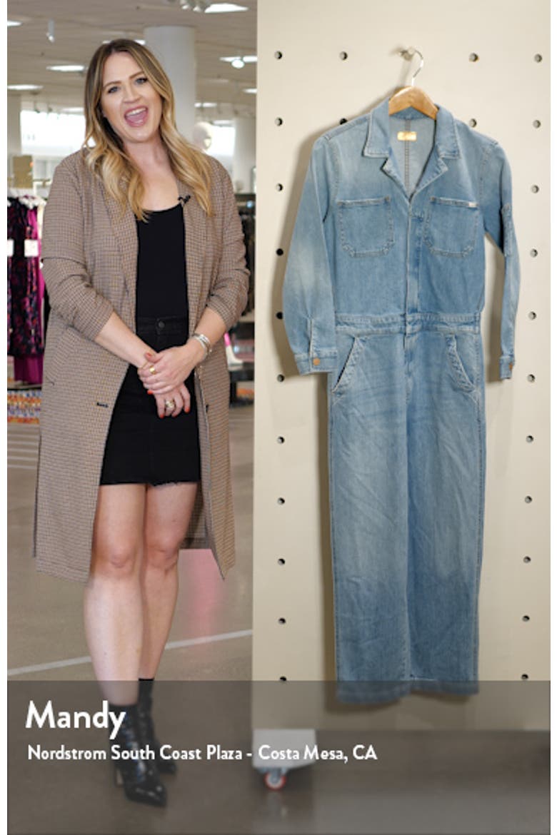The Half Spring Take Off Long Sleeve Denim Jumpsuit video
