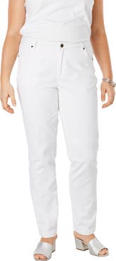 Jessica London Classic Cotton Denim Straight-Leg Jean