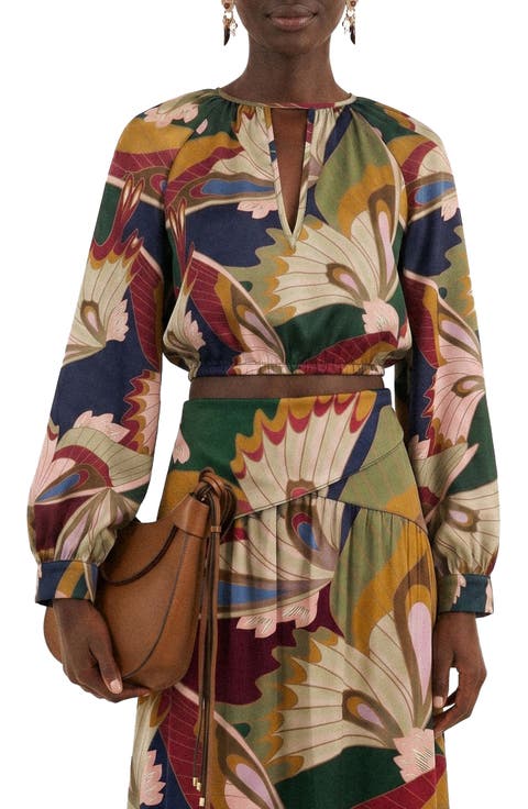 Mystical Paradise Long Sleeve Blouse
