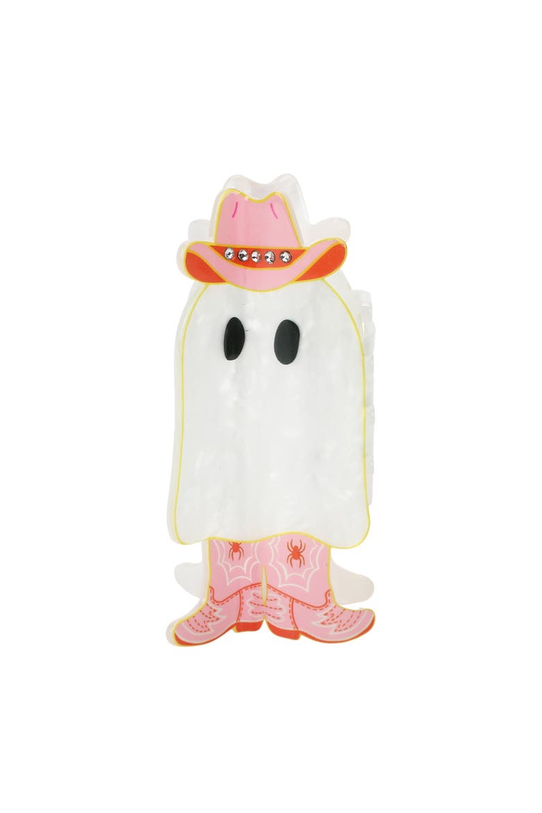 Ghost Hair Clip, Novelty Festive, Alternate, color, White