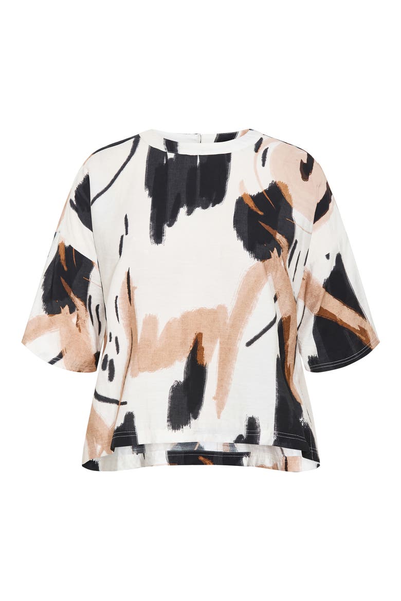 Alexi Exhibit Print Woven Shirt, Alternate, color, EXHIBIT