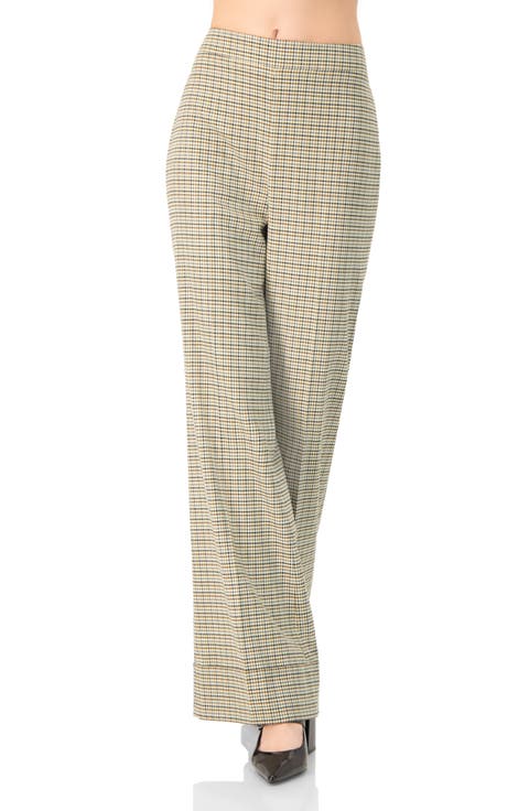 High-Waisted Semi-Flare Trousers