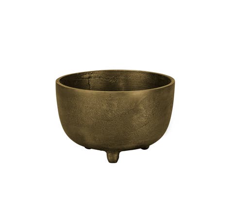 Relic Metal Small Footed Decorative Bowl