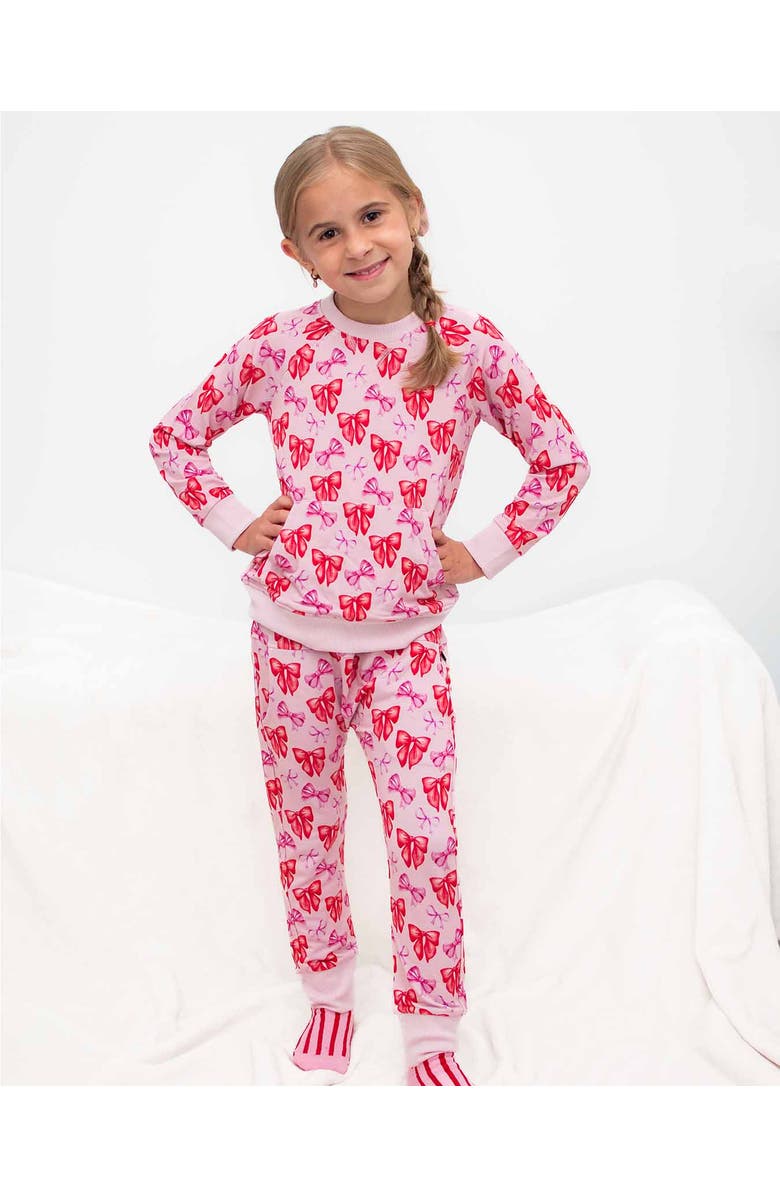 Lev Baby Catalina Bow Jogger, Alternate, color, Pink