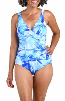 Pacific Wrap Front One-Piece Swimsuit