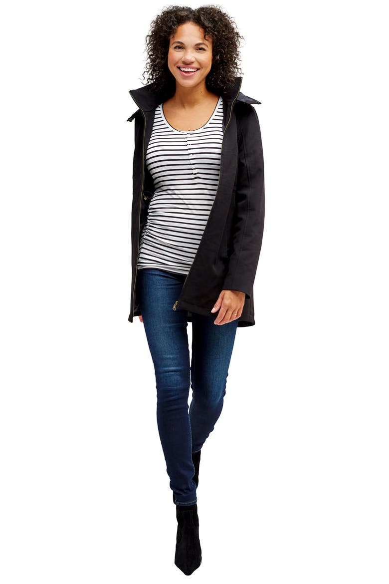 3-in-1 Maternity Coat, Alternate, color, BLACK
