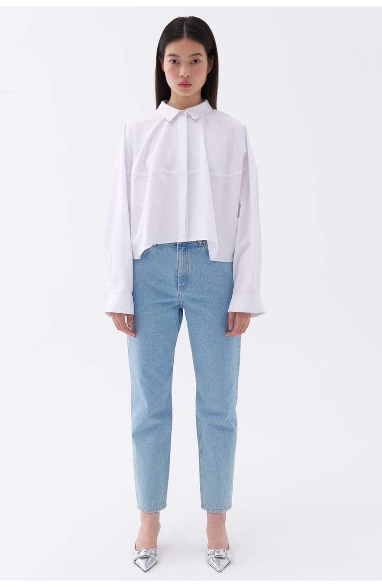 Nocturne Oversized Button-Up Shirt, Alternate, color, 