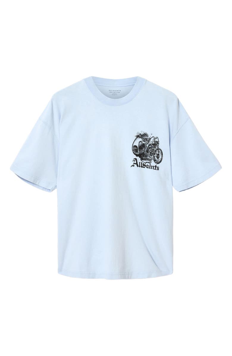 AllSaints Panhead Graphic T-Shirt, Alternate, color, Villa Blue